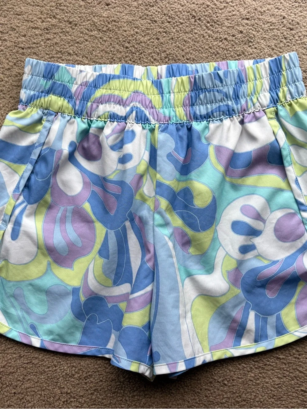 GAP Pastel Floral Swim Shorts in Blue, Lavender & Lime